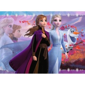 Puzzle frozen ii elsa si anna 100 piese starline cu sclipici Ravensburger - 1